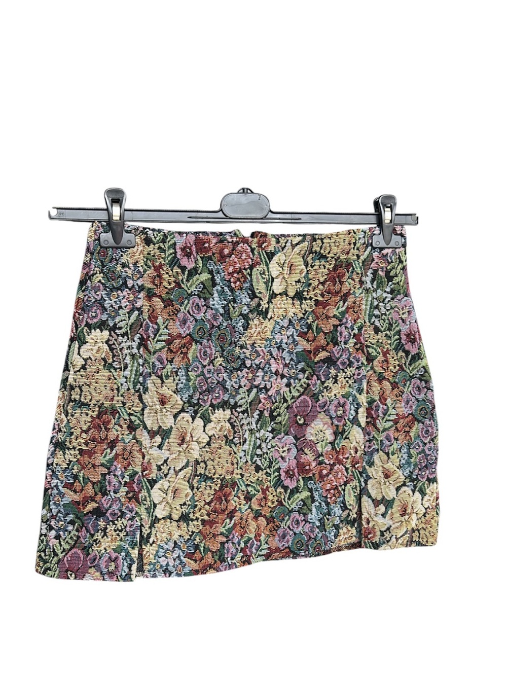 SHEIN Floral Tapestry Mini Skirt - Green, Yellow, Pink, Purple